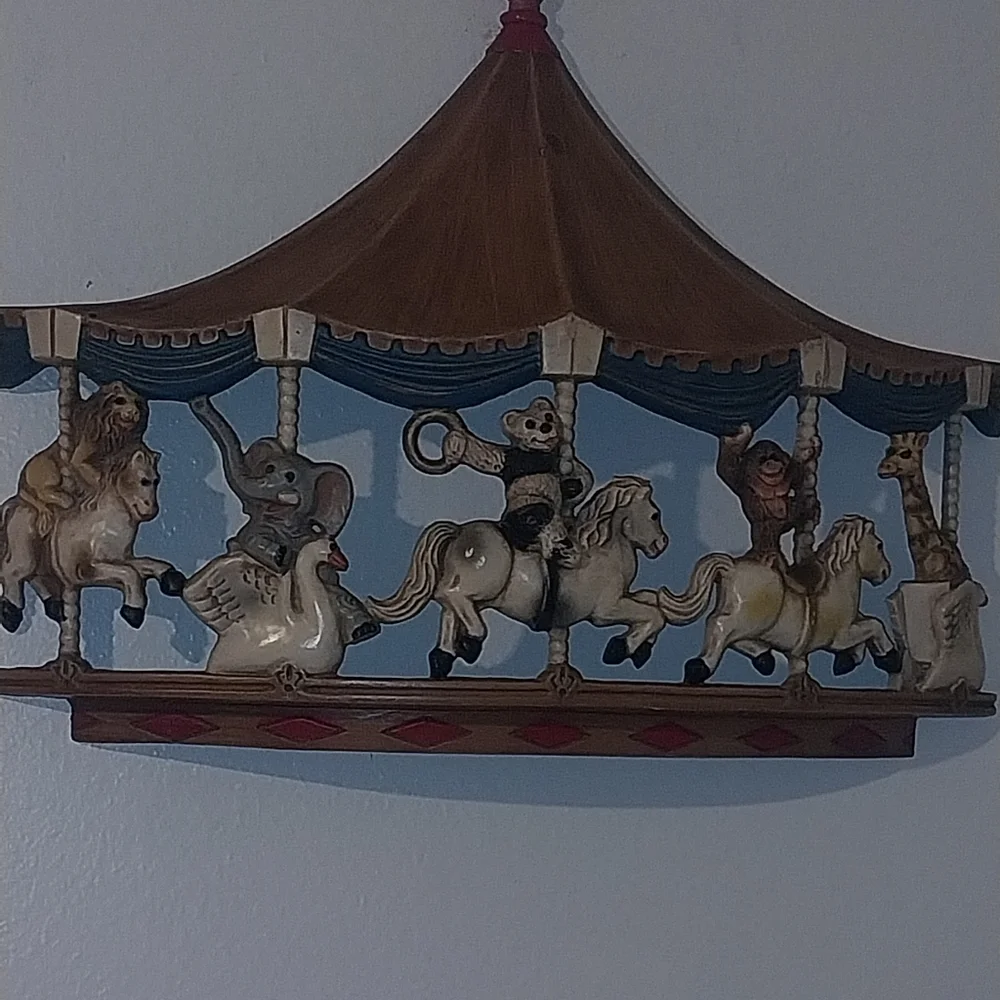 Vintage Carousel Animal Wall Decor